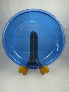 Anchor Hocking Glass Pie Bake Plate 9" Cobalt Blue 1 Qt Glass Wear Made in USA - Picture 1 of 7