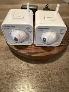 (2) Panasonic BL-C230 Video Monitoring Wireless Network Indoor Security Cameras - Picture 1 of 5
