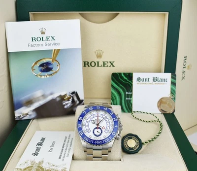 ROLEX - 44mm Stainless Steel YachtMaster II Mercedes Hands 116680 - SANT BLANC - Image 1 of 4