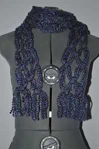 Hand Knotted Scarf = Multi.-color = 76" long , about 4" wide - Bild 1 von 1