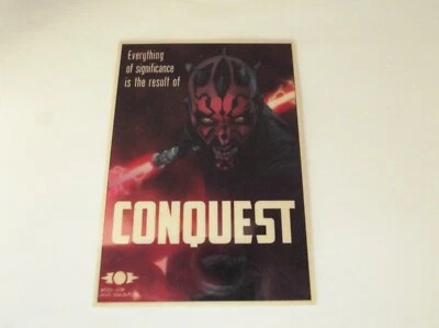 Topps - Star Wars Chrome Perspectives "CONQUEST" #4/10 Darth Maul Trading Card  - Image 1 of 2