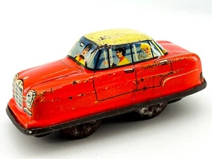Vtg Technofix G-E 1960 Tin Wind Up Mercedes Car Made in West Germany - Untested - Picture 1 of 7