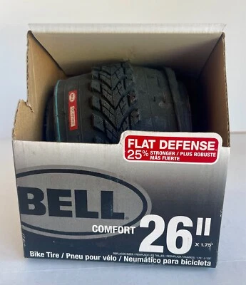 BRAND NEW - Bell Flat Defense Comfort Bike Tire, 26" x 1.75", Black, 7117053 - Image 1 of 4