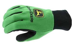 NWT John Deere Light-Duty Cotton Grip Gardening Gloves - Youth KIDS (5 pairs) - Picture 1 of 3