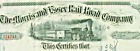 The Morris and Essex Rail Road Company USA Eisenbahn histor. Aktie New York