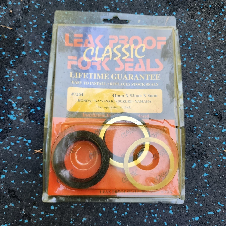 Vedações clássicas de motocicleta à prova de vazamento 7254 para Honda Kawasaki Suzuki Yamaha NOS - Imagem 1 de 3