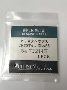 CITIZEN ORIGINAL 54-72214H CRISTAL MINERAL FORMA ASIMÉTRICA TOTALMENTE NUEVO GENUINO - Imagen 1 de 2