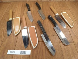 Damaged Lot of Japanese Chef's Kitchen Knives Petty set from Japan BB673 - Picture 1 of 16