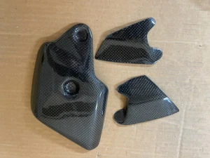Ducati 748 916 996 998 Carbon Fiber exhaust heat shield  Cover - Picture 1 of 3