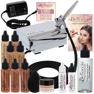 Kit SISTEMA DE MAQUILLAJE COSMÉTICO AERÓGRAFO TONO MEDIO Belloccio Professional Deluxe - Imagen 1 de 5