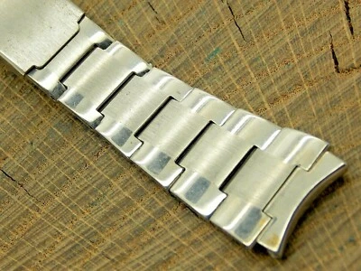 Correa de reloj Baldwin vintage NOS sin usar cierre de despliegue acero inoxidable 19 mm Foto 1 de 4