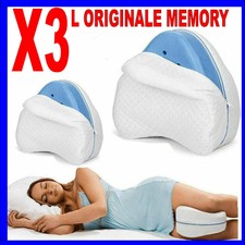 3 PEZZI LEG PILLOW CUSCINO GAMBE MEMORY FOAM SUPPORTO ORTOPEDICO GINOCCHIA