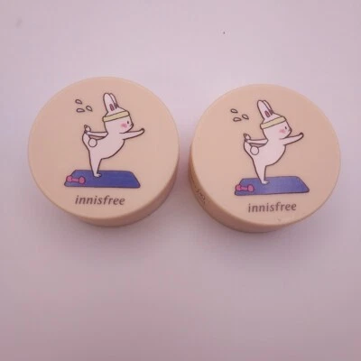 LOTE DE 2 Polvos de Ajuste Mineral Mate Innisfree CONEJITO ORIENTADO HACIA ARRIBA Nuevo Sellado  Foto 1 de 4