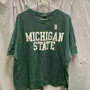 Michigan State Adult 2Xl Green Short Sleeve Graphic Print M.J. Soffe 90s Mens - Picture 1 of 15