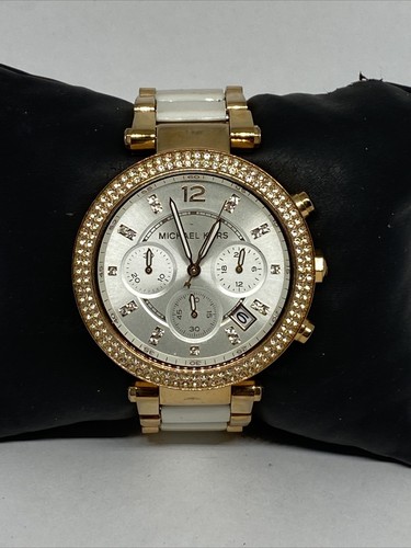 Orologio Michael Kors Parker MK5774 donna bicolore analogico quadrante argento quarzo MP292