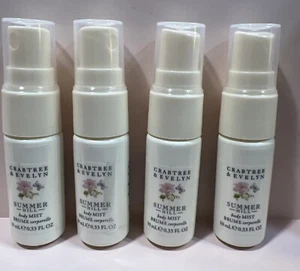 4x CRABTREE & EVELYN Travel Lot SUMMER HILL Body Mist Sample Size NEW - Picture 1 of 1