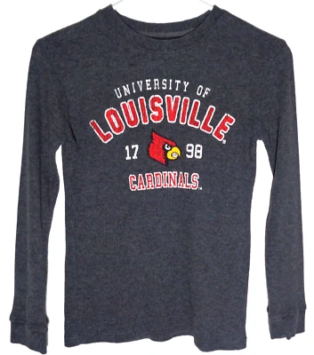 Kids Louisville Cardinals Thermal Top in Youth Size Small 8-10 (FREE SHIPPING!) - Image 1 of 4