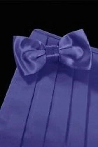 Custom Color Solid Satin Premiere Cummerbund and Bowtie - Image 1 of 1