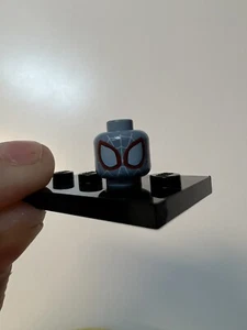 LEGO Custom Spider-Man Head - Light Blue Gray (Brickluv Customs) Minifigures! - Picture 1 of 1