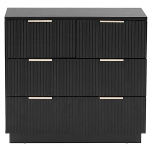 P2 Particle Board and Density Board Wavy Pattern Drawer Front Bedside Cabinet - Picture 1 of 14