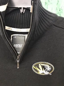 Neu Mizzou Tigers Damen Winter Pullover 1/4 Zip genäht Logo BRUZER RENU Missouri - Bild 1 von 8