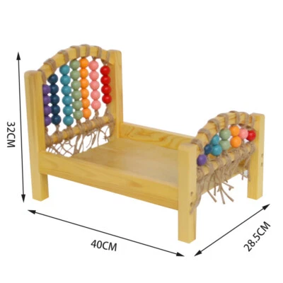 Bebé recién nacido estudio sesión de fotos accesorios de fotografía tejido a mano cama tejida posando cuna Foto 1 de 4