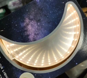 EZ-Illuminations LED Infinity Lighted Mirror Battery Operated w/Timer MOON - Picture 1 of 2