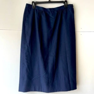 Pendleton Damenrock Übergröße marineblau 100 % Schurwolle, Größe 14 - Bild 1 von 9