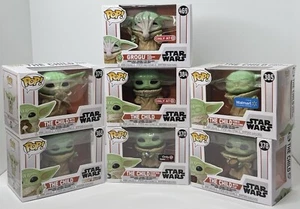 Funko Pop Set Of 7: The Mandalorian: The Child (Grogu) Multiple Variations, Excl - Picture 1 of 12