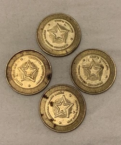 Lot of 4 Brantford Charity Casino 25 Cent Metal Coin Tokens (Ontario, Canada) - Picture 1 of 4