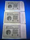 WORLDWIDE PAPER MONEY - GERMANY - 1923 - 100,000 Mark  BANKNOTE - LOT of 3(pmg7)