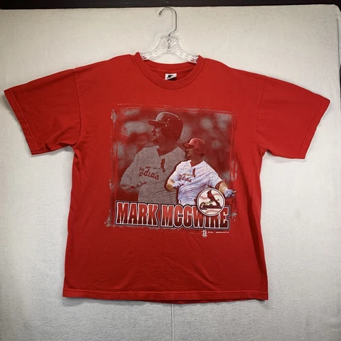 Vintage 1997 St Louis Cardinals MARK MCGWIRE STARTER T Shirt Made In USA Large Cover