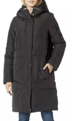 Andrew Marc V5903 Women's Reversible Down Pillow Parka in Black Size M - Image 1 of 4