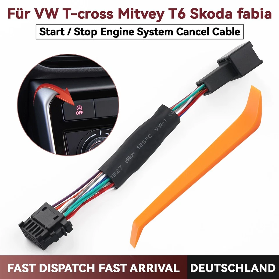 Connettore avviamento stop automatico per VW T6.1 T-cross Multivan Skoda Fabia Scala - Immagine 1 di 4