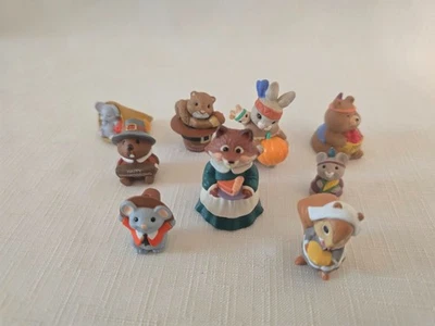 Hallmark Merry Miniatures Thanksgiving 1986-1992 Lot Of 9 - Image 1 of 3