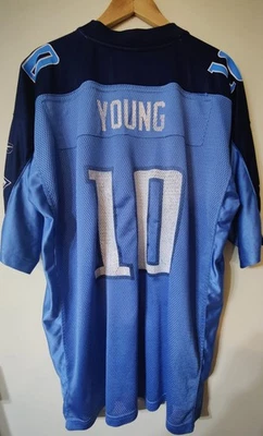 Reebok NFL Tennessee Titans #10 Vince Young Football Jersey Men's 2XL Oversized  - Image 1 of 4