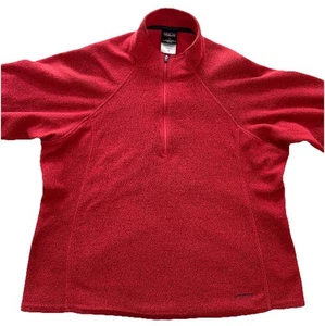 Vintage Patagonia Capilene Womens XL Red/Orange 1/4 Zip Sweater - Picture 1 of 16