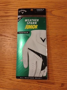 Callaway Weather Spann Junior Fusetech Junior M Left Golf Glove - Picture 1 of 1