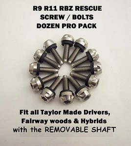 12 Titanium Screws Bolt fit TaylorMade sleeve adapter M1-M6 STEALTH SIM R9 R11 - Picture 1 of 3