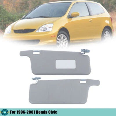 Parasoles nuevos para Honda Civic 1996 1997-2001 lado izquierdo conductor + pasajero derecho Foto 1 de 4