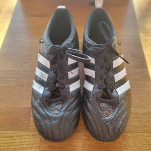 Adidas ~ Telstar II TF Rasen Fußballschuhe ~ Herren Gr. 3,5 ~ schwarzes Leder ~ 358909 - Bild 1 von 17
