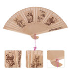 Retro Sandalwood Fan with Tassel for Weddings and Home Decor