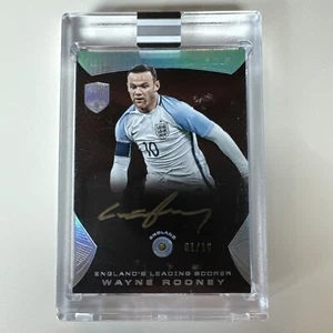 WAYNE ROONEY #1/10 TITULARES DE RÉCORDS EN TARJETA GEMA DE DIAMANTE AUTOMÁTICA 2018 EMINENCE SOCCER - Imagen 1 de 2