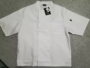 Nwt DICKIES White Chef Shirt Sz XL double Button Front Vented Back cool breeze  - Picture 1 of 5