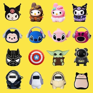 Joli étui d'écouteurs en silicone 3D dessin animé pour Airpods Pro 1/2 housse pour Airpods 2 3 - Photo 1 sur 33