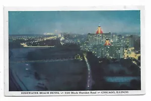 VTG Postcard Edgewater Beach Hotel - Chicago, Illinois - Picture 1 of 2