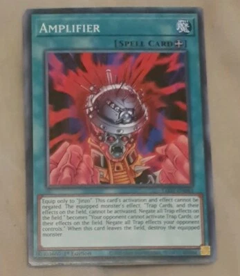 LED7-EN043 Amplifier | 1st Edition | Common YuGiOh Trading Card Rage of Ra Spell - Photo 1/2