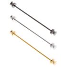 Golden Color Hijab Pins Barbell Shape Chest Clips Alloy Safety Pins Solid Color