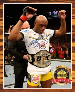 Anderson Silva - Ristampa foto autografata firmata 8x10 (UFC) - Foto 1 di 4