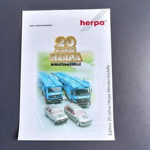 HERPA  toy cars and trucks German/English  brochure / catalog 20-years ann. 1998 - Picture 1 of 4
